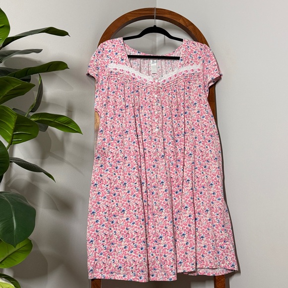 Adonna Other - Adonna 2X Pink Floral Stretch Knit Sleep Shirt Nightgown